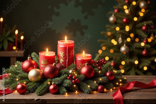 Beautiful New Year's composition