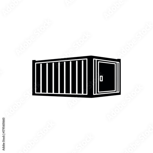 Storage Container Icon Silhouette