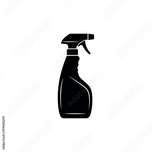 Cleaning Spray Bottle Silhouette Icon