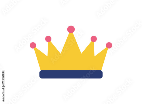 A majestic crown, the royal hat, a luxurious accessory for kings and queens, a noble piece of jewelry from the monarchy and kingdom, an iconic monarch corona for princes and princesses, presented as