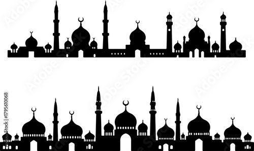 Islamic Mosque Silhouette Art