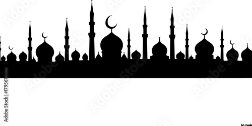 Islamic Mosque Silhouette Art