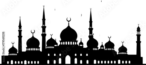 Islamic Mosque Silhouette Art