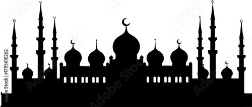 Islamic Mosque Silhouette Art