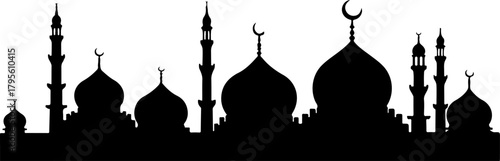 Islamic Mosque Silhouette Art