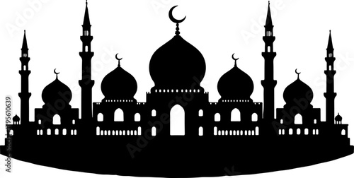 Islamic Mosque Silhouette Art