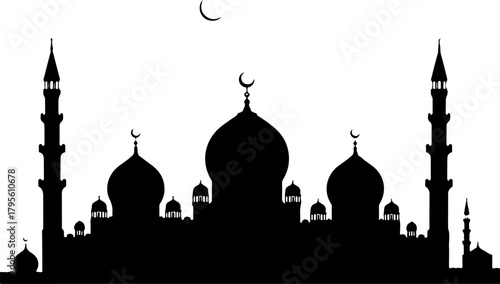 Islamic Mosque Silhouette Art