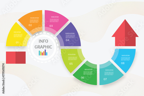 Assortment of nine twocolor gradient color palettes showcased on a