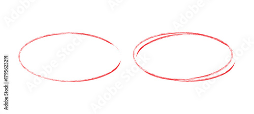 Hand drawn circle sketch frames. pencil doodle red round mark for highlight text or key points, mark notes, diagrams, and presentations, emphasize elements in infographics and posters. png and vecto