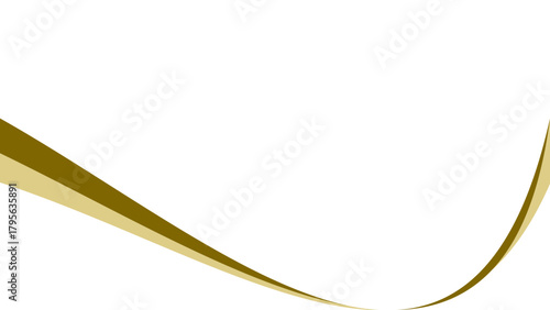 illustration of a golden ribbon. page border. certificate border