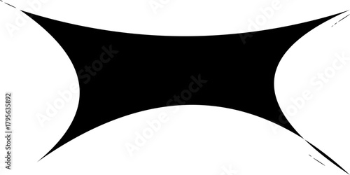 Black Torn Edge Corner Border for Creative Page Designs