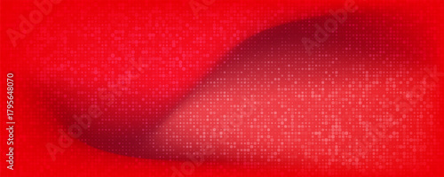 Red diagonal geometric shape with halftone. Modern fiber textured vector eps 10