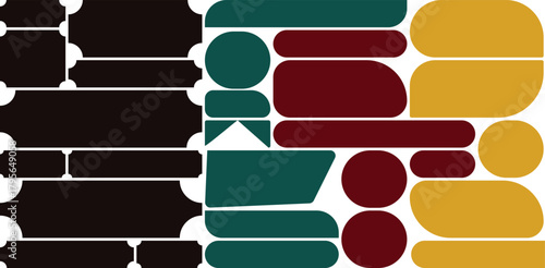 Seamless Abstract Bento Grid Layout