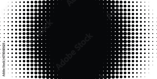Abstract diagonal gradient halftone pattern A gradiant of black and white dots creating a textured abstract background with varying Pixelated wave shadow texture. Abstract halftone gradation pattern 