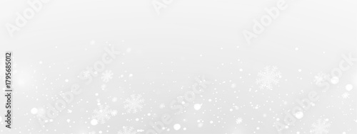 Transparent PNG snowfall with shimmering snowflakes, frosty glow, cold white particles and magical winter overlay for Christmas projects