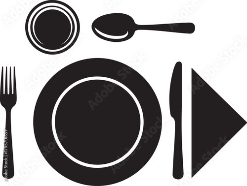 Small Balcony Garden Silhouette with Stool Pot Watering Can Rack and Tray