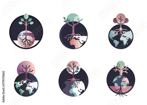 Symbolic Representations of Environmental Interconnection with Earth and Tree Motifs