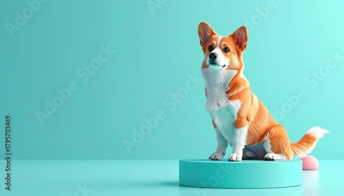 cat and dog on white background