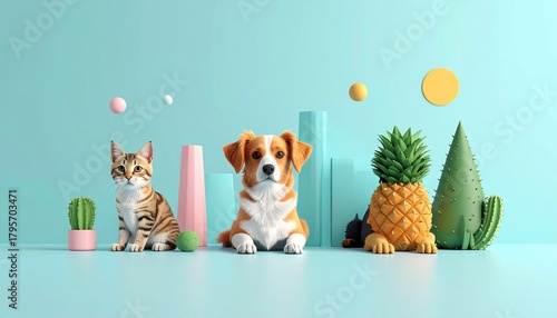 puppy and cat