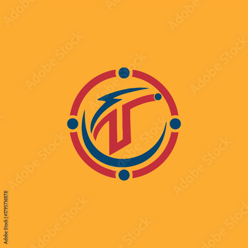 letters t text logo design vector