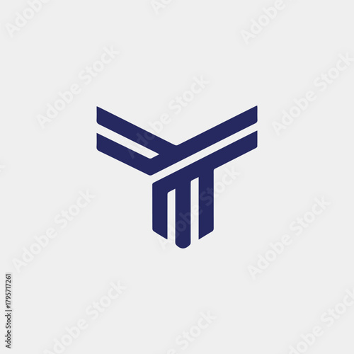 letters t text logo design vector