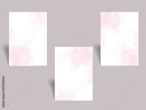 Elegant Watercolor Rose Background with Beautiful Floral Accents