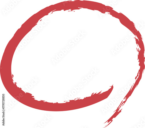 원-동그라미-채점-정답-시험채점-빨간펜-체크-중요표시-맞음-강조-낙서-브러쉬-붓터치-거친