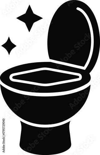 Sparkling Clean Toilet Icon
