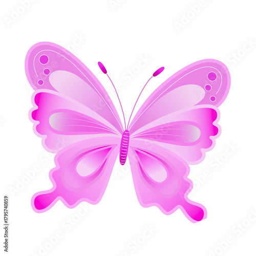 butter flay tattoo design. Vector illustration