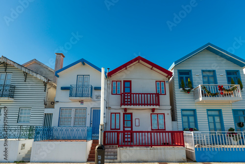 Casas de colores de Aveiro Portugal turismo, Colorful houses of Aveiro Portugal tourism