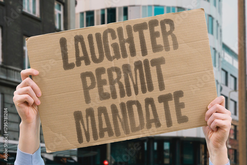 Photos "Laughter Permit Mandate" Regulations limit joy in public spaces
