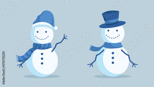 Beautiful Winter Background with Falling Snowflakes and Cold Seasonal Atmosphere