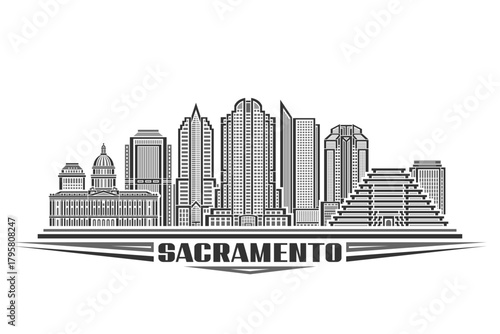 Vector illustration of Sacramento
