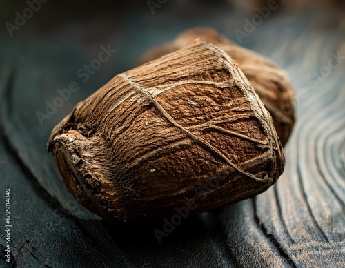 close up of fresh kava kava root with rough texture