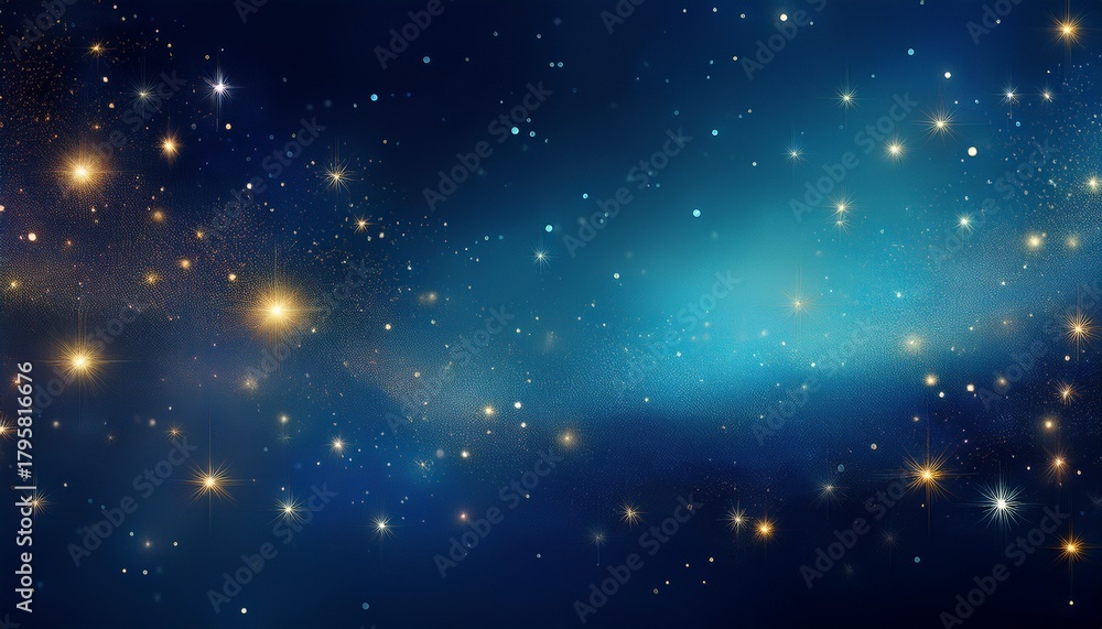 Obraz premium deep azure backdrop shimmers with countless tiny lights image graphic