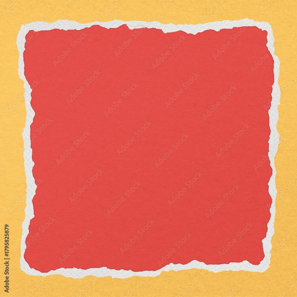 Fototapeta premium Red frame background, paper texture creative