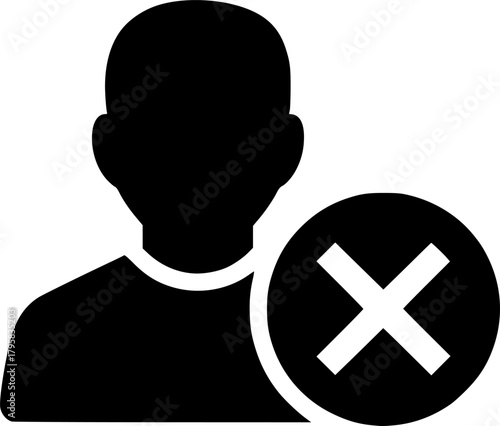 remove user vector flat icon
