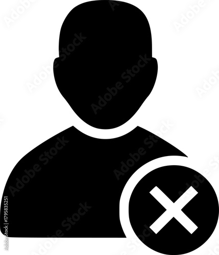 remove user vector flat icon
