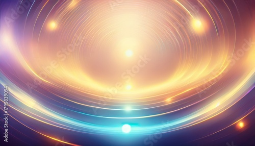 soft echo background abstract glowing circles radiating light in a soft ethereal background