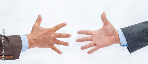 business man shaking hands