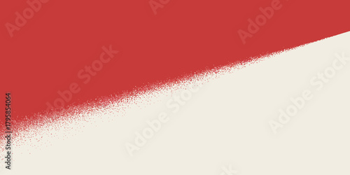 A simple abstract background featuring a red color block fading into a light beige color field