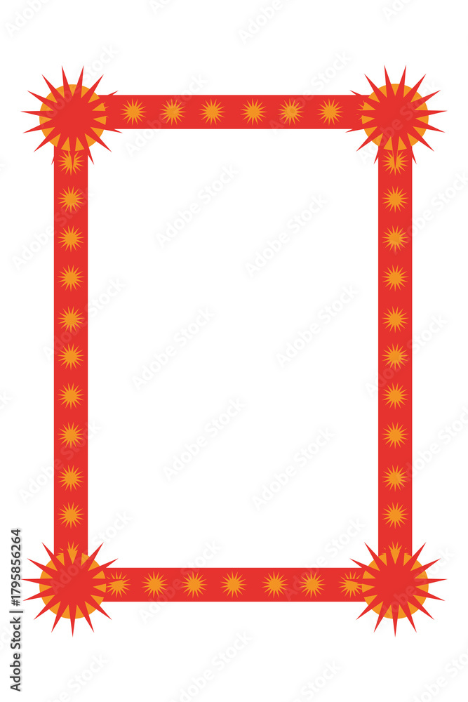 Obraz premium PNG retro psychedelic frame element, transparent background