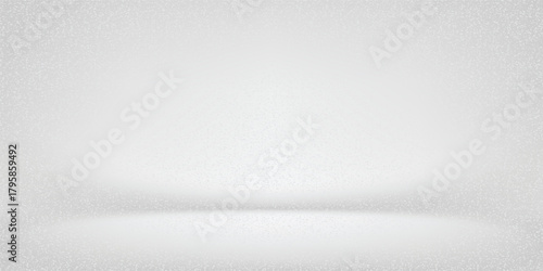 Simple vintage white interior background with soft spotlight, smooth light gradient and subtle noise texture. Perfect for product displays, presentations and clean studio design.