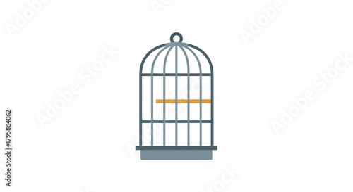 Simple birdcage illustration