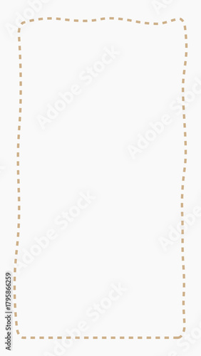 Dot frame beige mobile wallpaper vector
