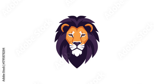 Stylized lion head