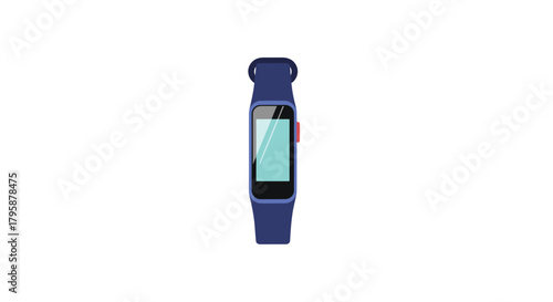 Blue fitness tracker