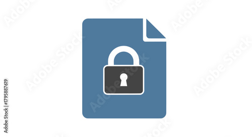 Secured document icon