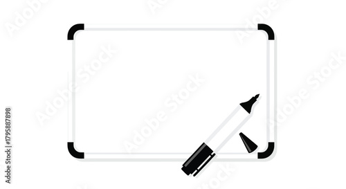 Whiteboard w/ marker