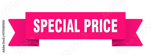 special price ribbon isolated on transparent background. special price ribbon